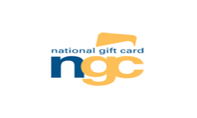 A logo symbolizing the National Gift Card Exchange. A blue and yellow NGC are draped over each other as the logo.